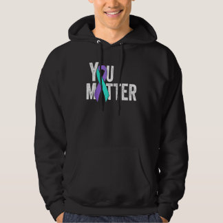 Je Bent Belangrijk Preventie Zelfmoord Lichtblauw  Hoodie