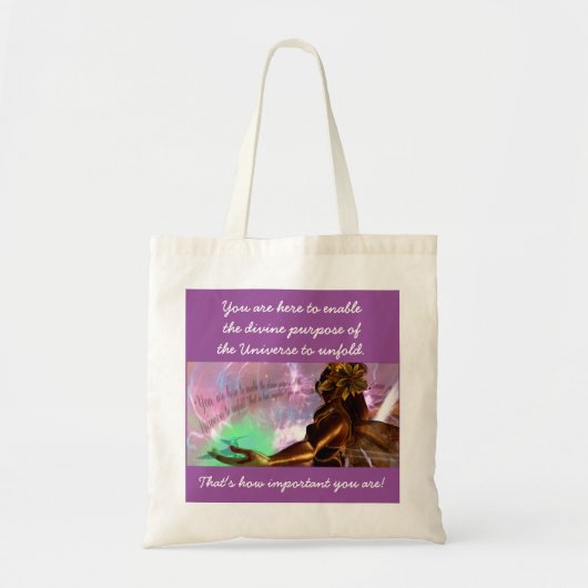 Je bent belangrijk! tote bag (Voorkant)