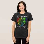 Je Bent Belangrijk Tri-Blend Shirt (Voorkant volledig)