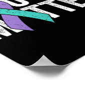 Je bent belangrijk - Zelfmoordpreventie Blauwgroen Poster (Hoek)