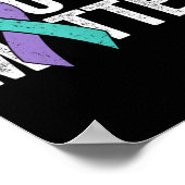 Je bent belangrijk - Zelfmoordpreventie Blauwgroen Poster (Hoek)