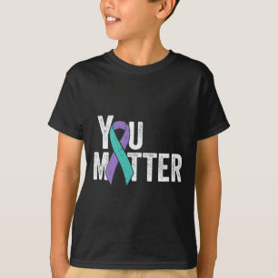 Je bent belangrijk - Zelfmoordpreventie Blauwgroen T-shirt