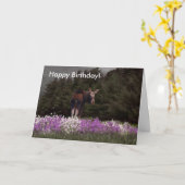 Je bent bemand door een Moose! Birthday-kaart Kaart (Gele Bloem)