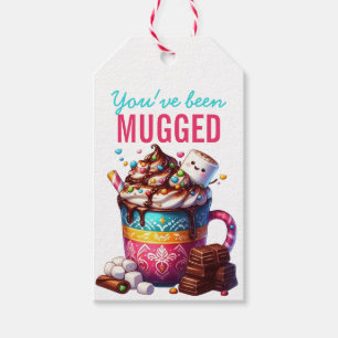 Je bent beroofd Schattigee hete cacao kerst Cadeaulabel