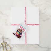 Je bent beroofd Schattigee hete cacao kerst Cadeaulabel (Met Touw)