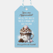 Je bent beroofd Schattigee Hot Cocoa Clip Art Cadeaulabel (Achterkant)
