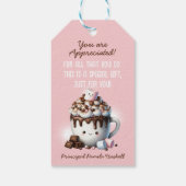 Je bent beroofd Schattigee Hot Cocoa Clip Art Cadeaulabel (Achterkant)