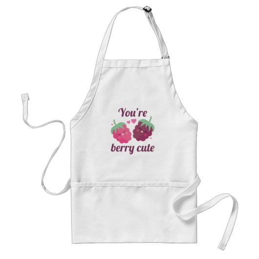 Je bent Berry Cute T-Shirt Standaard Schort (Voorkant)