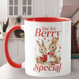 Je bent Berry Special Bunnies and Hearts Mok