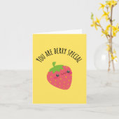 Je bent Berry Special - Funny Pun - Schattigee lie Kaart (Gele Bloem)