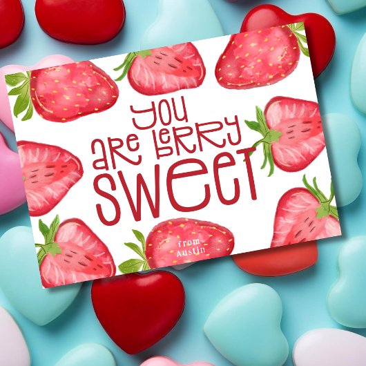 Je bent Berry Sweet Grappig Valentijnsdag Feestdagenkaart