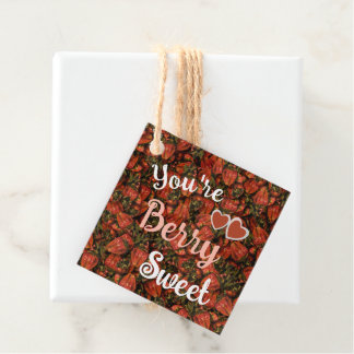 Je bent Berry Sweet - Strawberry Gift Label