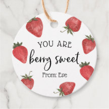 Je bent Berry Sweet Valentijn Favor Tags