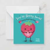 Je bent Berry Sweet Valentijnsdag Kaart Notitiekaartje (Voorkant)