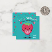 Je bent Berry Sweet Valentijnsdag Kaart Notitiekaartje (Voorkant / Achterkant in situ)