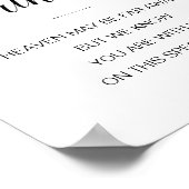 Je Bent Bij Ons Hemel Mag Ver Weg Zijn Trouwen Poster (Hoek)