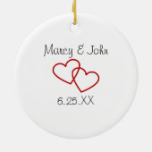 Je bent bijna net zo dol als Bacon Couples Keramisch Ornament (Achterkant)