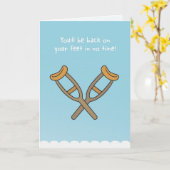 Je bent binnen no-time weer op de been! kaart (Gele Bloem)