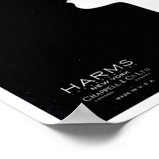 Je bent  Blase Songbook Hoesje Poster (Hoek)