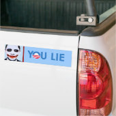 Je bent blauw met bumpersticker (Op Truck)