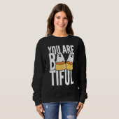 Je bent Boo-tiful Candy Corn Ghost Funny Halloween Trui (Voorkant volledig)