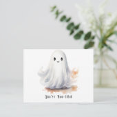 Je bent Boo-tiful Schattige Ghost Halloween Feestdagenkaart (Staand voorkant)