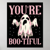 Je bent Boo-tiful Schattige Halloween Boo Ghost Fu Poster (Voorkant)