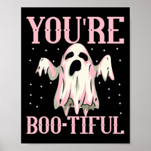Je bent Boo-tiful Schattige Halloween Boo Ghost Fu Poster