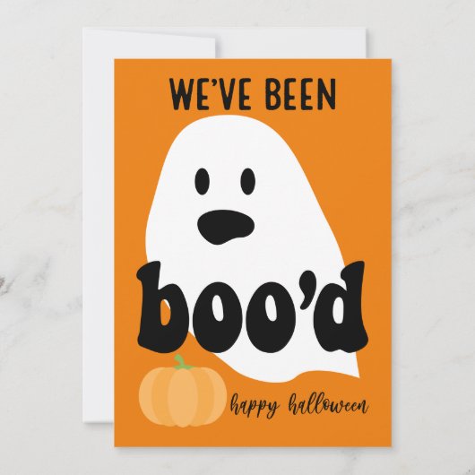 Je bent Boo'd Game buurt Halloween geweest Kaart (Achterkant)