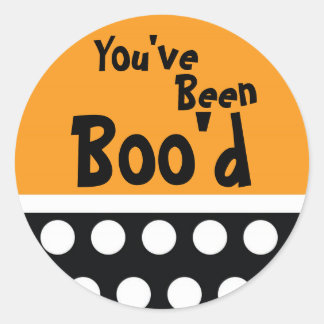 "Je bent Boo'd geweest" Ronde Sticker