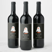 Je bent Boo'd Halloween Family Gift Ghost Wine Wijn Etiket (Flessen)