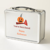 Je bent Booed fijn Halloween pompoen bezem sc (Achterkant)