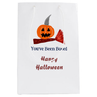 Je bent Booed fijn Halloween pompoen bezem sc Medium Cadeauzakje