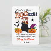 Je bent "BOOed"-gepersonaliseerde Halloween-kaart Kaart (Staand voorkant)
