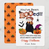 Je bent “BOOed”-Persoonlijke Halloween kaart (Voorkant / Achterkant)