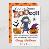 Je bent “BOOed”-Persoonlijke Halloween kaart (Voorkant / Achterkant)