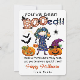 Je bent “BOOed”-Persoonlijke Halloween kaart