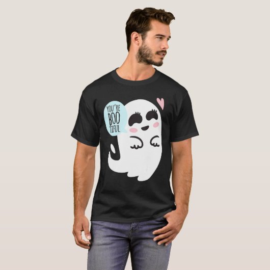 Je bent Booely Boo Ghost Cute Funny Halloween Cos T-shirt (Voorkant volledig)