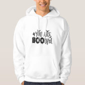 Je bent Bootiful Halloween Clever Black Typography Hoodie (Voorkant)