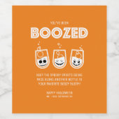 Je bent BOOZED. Wijn Etiket (Enkel label)