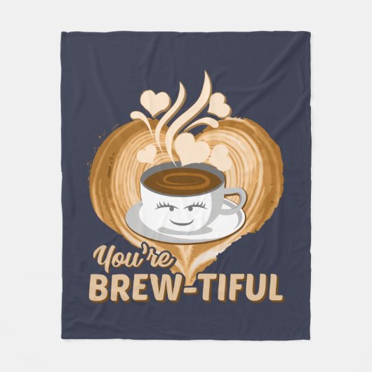 Je bent Brewful Funny Coffee Gag Fleece Deken (Voorkant)