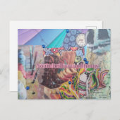 Je bent briljant en grappig Collage Briefkaart (Voorkant / Achterkant)