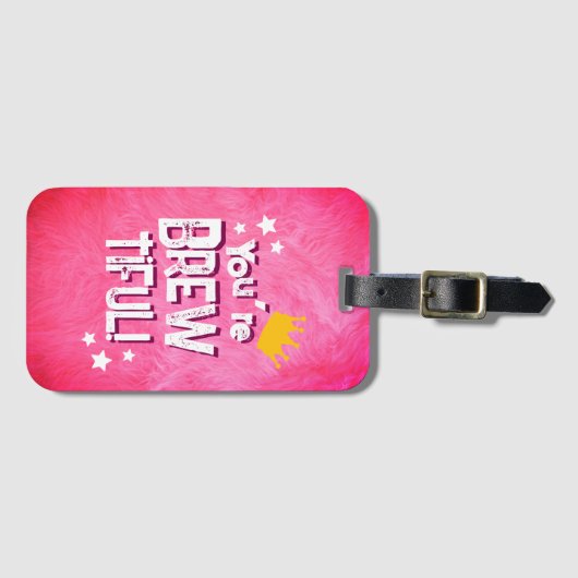 Je bent brouwbaar bagagelabel (Voorkant (horizontaal))