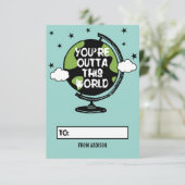 Je bent buiten deze Valentijn van de wereldklas Kaart (Staand voorkant)