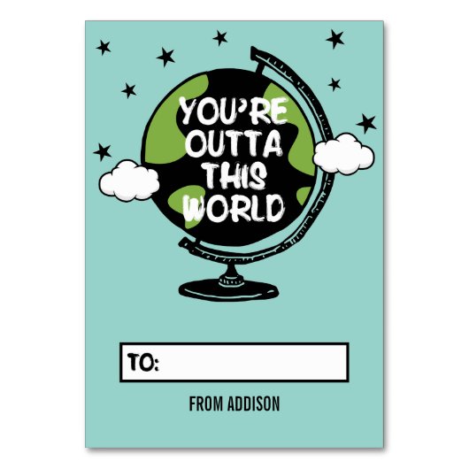 Je bent buiten deze Valentijn van de wereldklas Kaart (Voorkant)