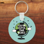 Je bent buiten deze Valentijnsdag Sleutelhanger (Voorkant)