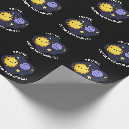 Je bent buiten deze wereldastronomie... cadeaupapier (Hoek)