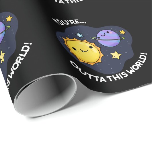 Je bent buiten deze wereldastronomie... cadeaupapier (Rol Hoek)