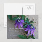 Je bent buitengewoon. Je kunt niet minder zijn. Briefkaart (Voorkant / Achterkant)