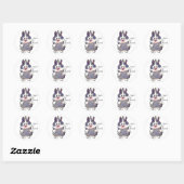 Je bent Bunreal - Cartoon konijnenSticker Ronde Sticker (Vel)
